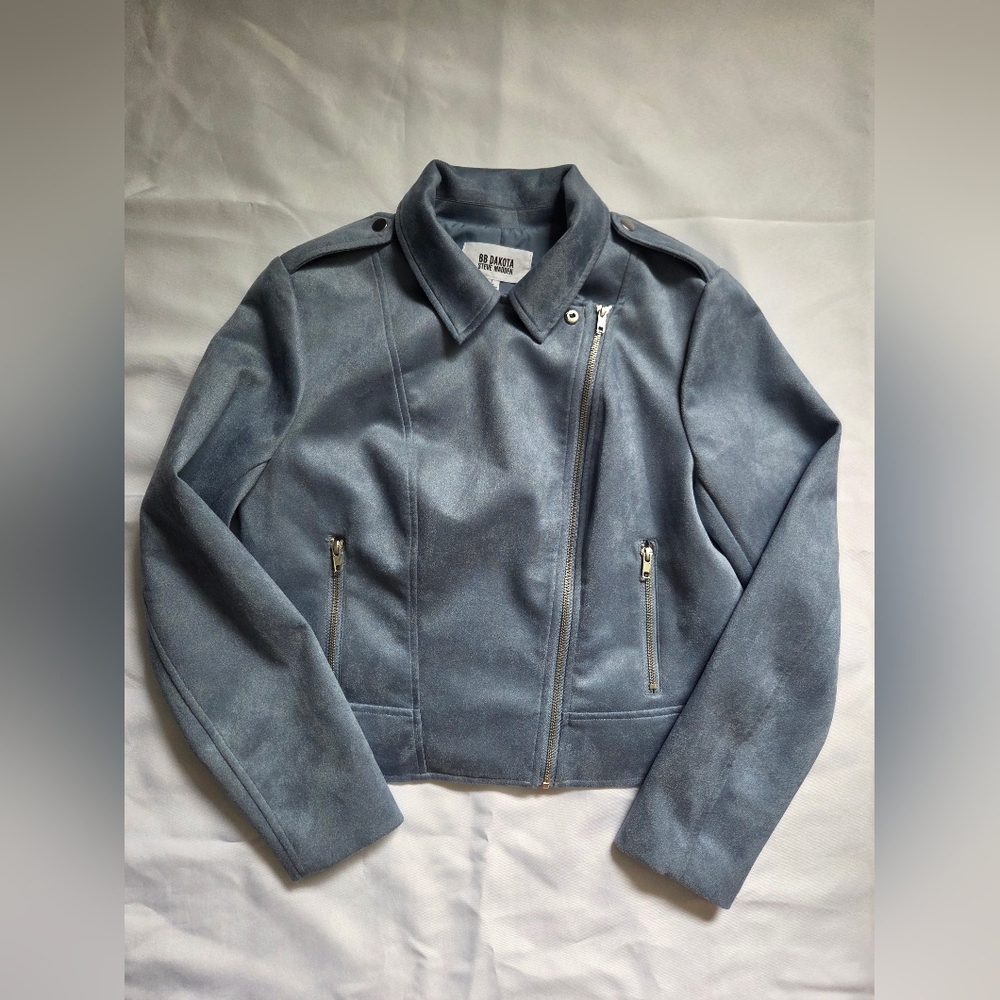 BB Dakota Blue Satin Lined Jacket